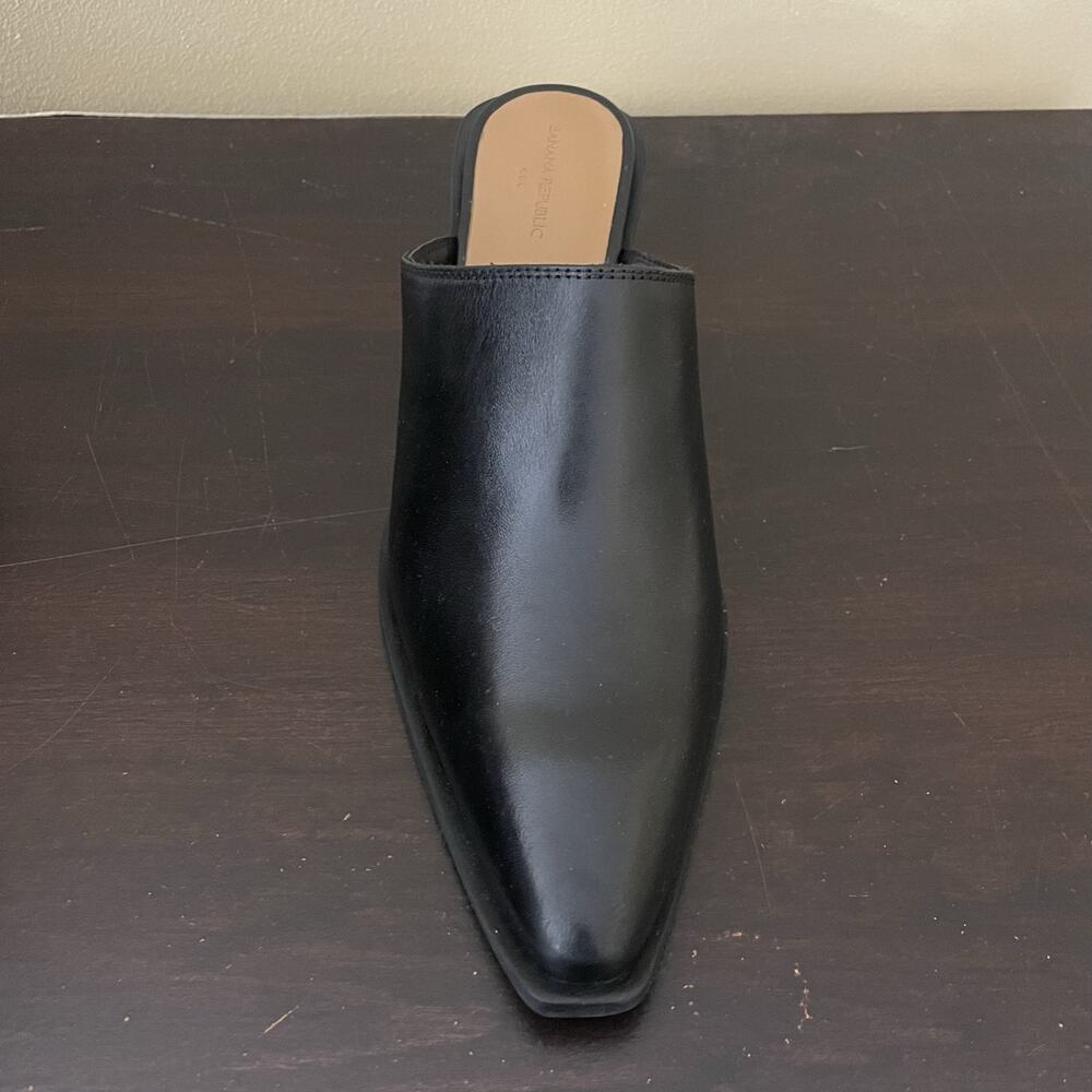 Banana Republic Black Leather Mules - Picture 4 of 7